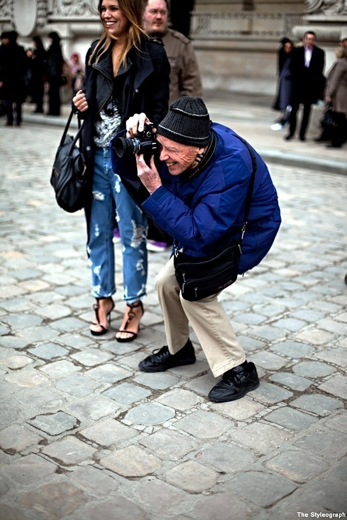 Bill Cunningham taking pictures