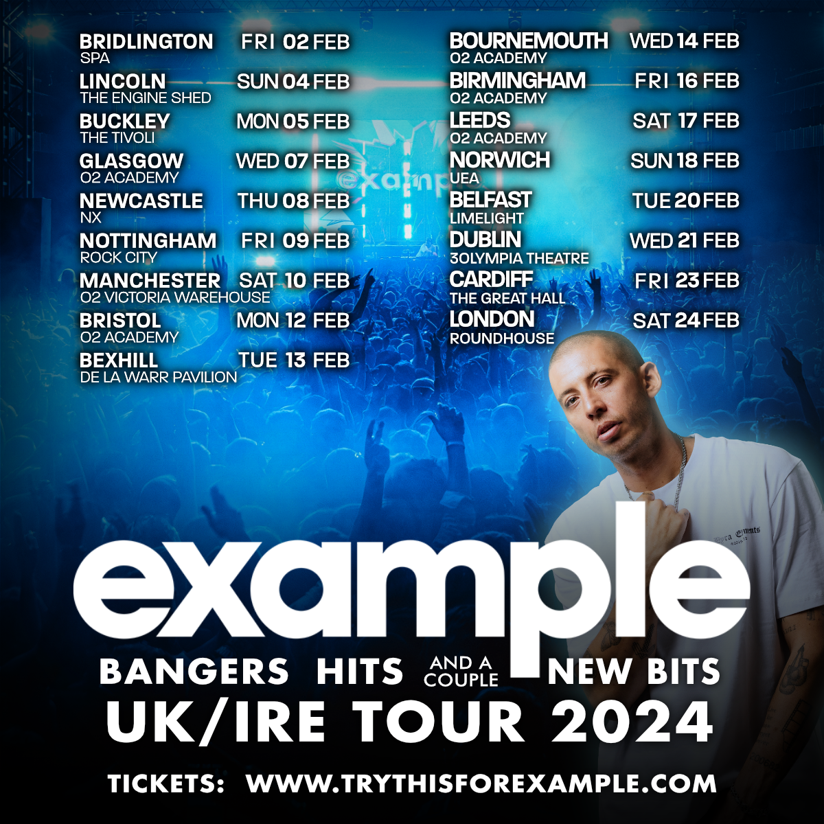 Example announces huge UK & Ireland tour for 2024 • WithGuitars