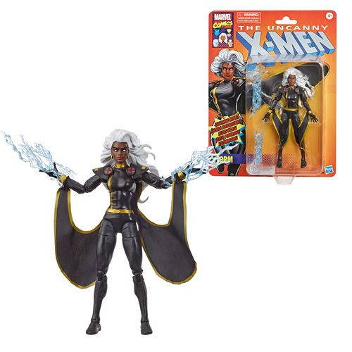 Image of X-Men Retro Marvel Legends 6-Inch Black Outfit Storm Action Figure - Exclusive