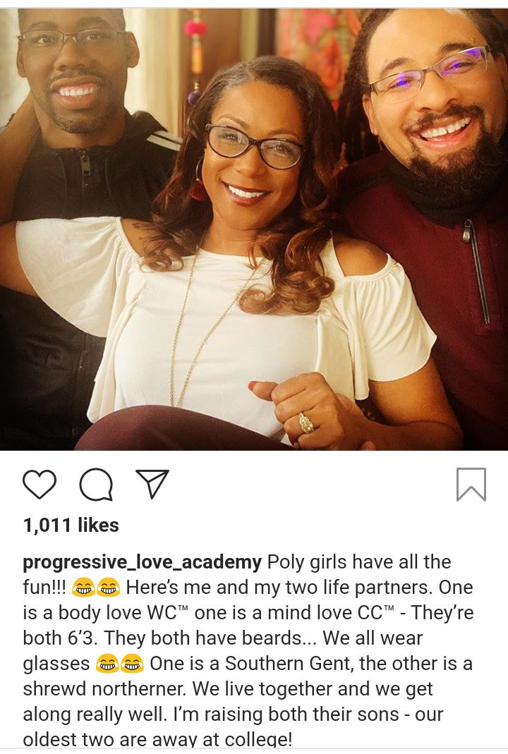 Woman happily shows off her two husbands and reveals they are happy together