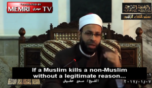 “Moderate” Samir Hashish: Blood of Muslims Worth More Than That of Infidels
