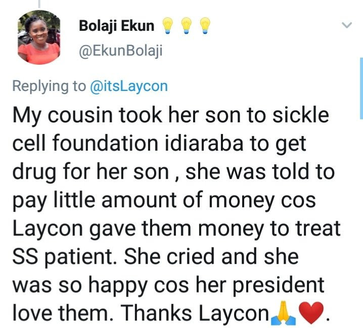 Laycon donates money to the care of sickle cell patients in Nigeria