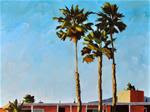 Palms and Rooftops - 12x16 - Posted on Sunday, March 1, 2015 by Sharon Schock