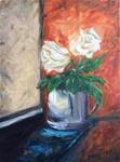 Roses on window ledge - Posted on Wednesday, February 11, 2015 by Kathryn Ross