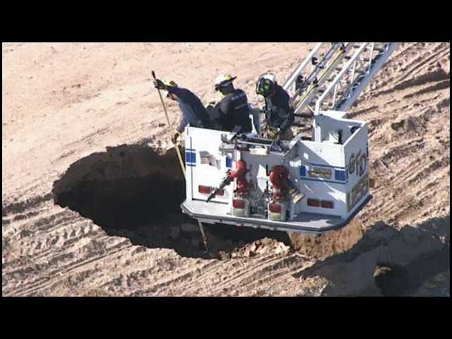 Sinkhole Opens Up In Arizona, Rescue Teams Look for Potential Missing Person  Sddefault