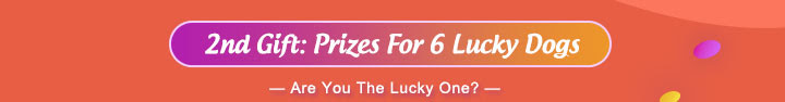 2nd Gift: Prizes For 6 Lucky Dogs