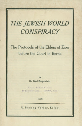 Jewish World Conspiracy by Karl Bergmeister (1938)