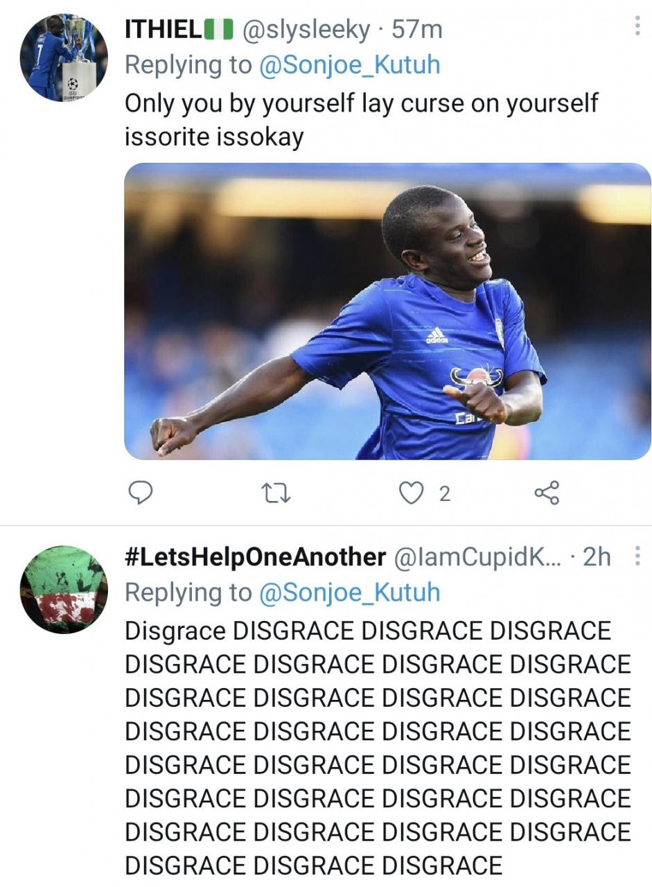 Chelsea fans drag Twitter user who said he should be called a