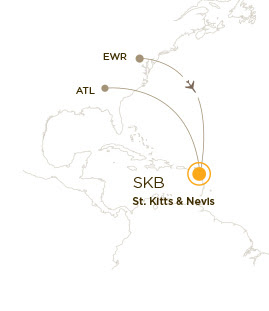 direct flights to St. Kitts from Atlanta and Newark