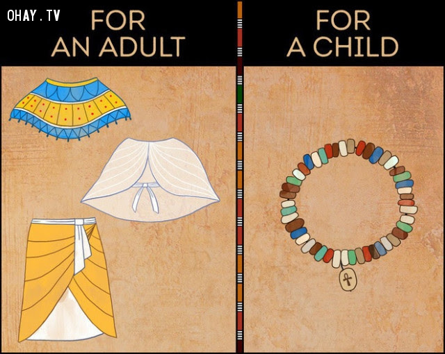 6. Trẻ con không bao giờ mặc quần áo ,ai cập cổ đại,có thể bạn chưa biết,điều khó tin,sự thật thú vị