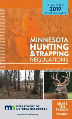 Image of 2019 hunting regulations booklet front cover