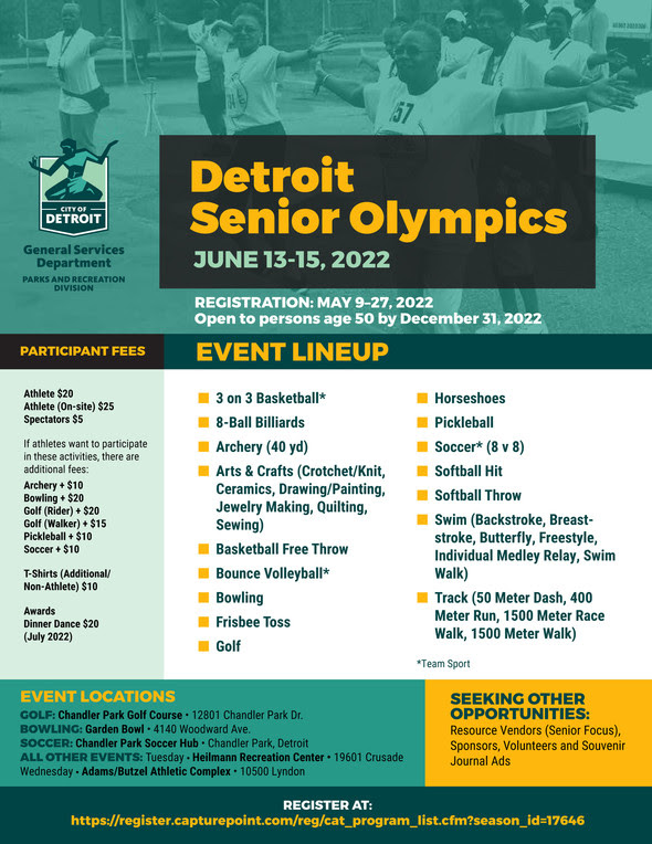 Detroit Senior Olympics 2022
