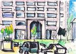 Hazard Center, San Diego Watercolor - Posted on Monday, November 17, 2014 by Kevin Inman