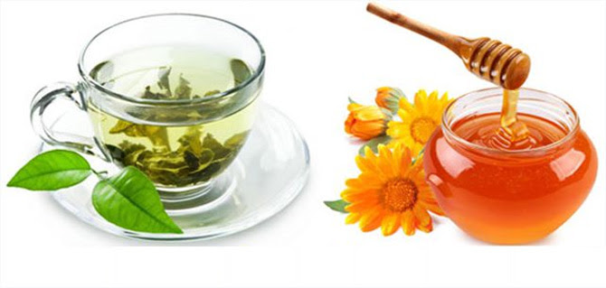 Công dụng của trà xanh pha mật ong Công dụng của trà xanh pha mật ong