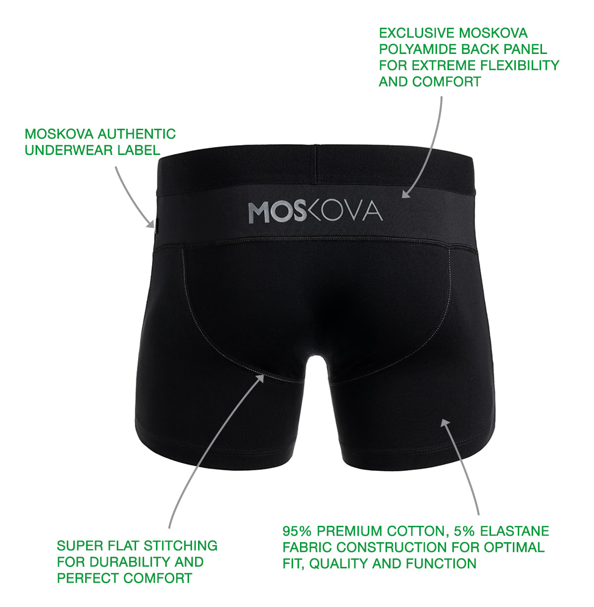 Moskova Quality Boxer Briefs for Hawaii