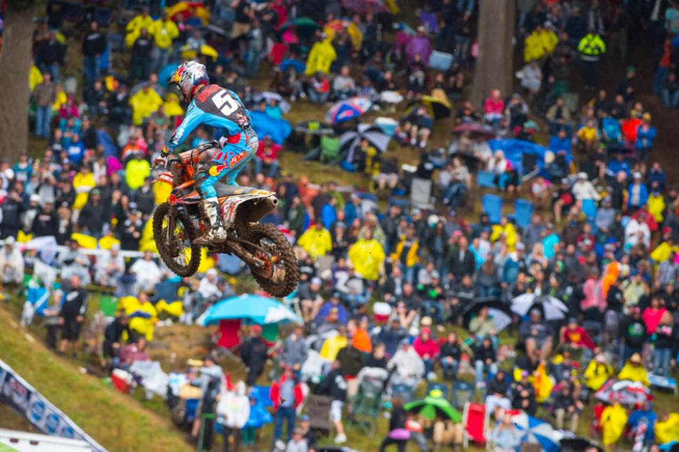 Dungey extended his points lead and his now the winningest rider in Washougal history.Photo: Simon Cudby