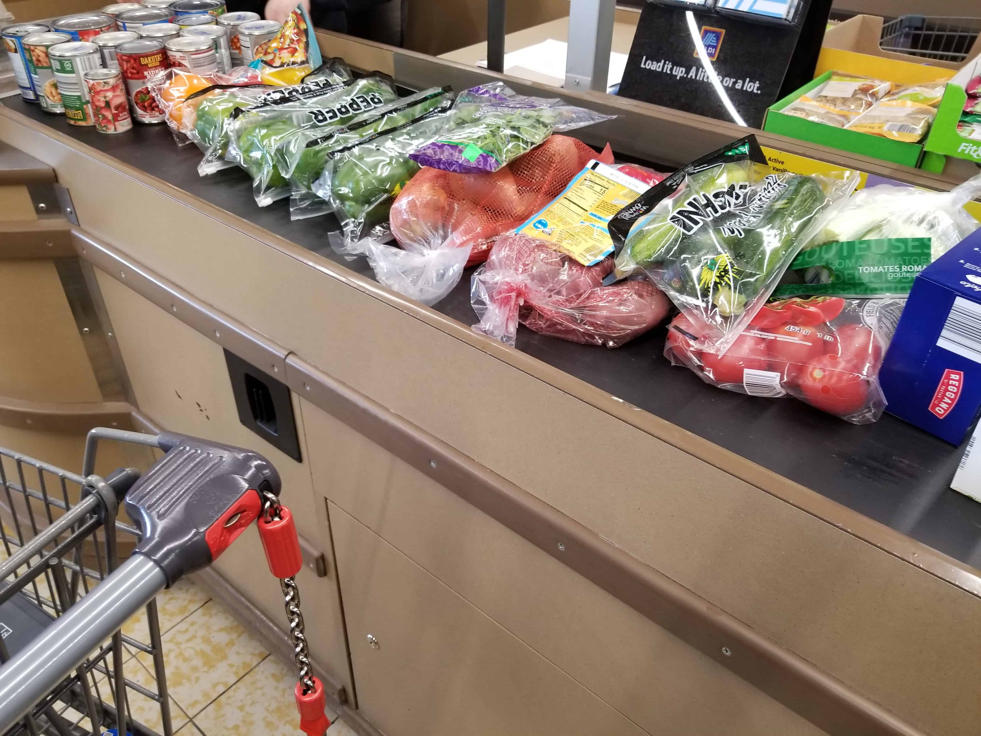 aldi check out for vegan meal prep