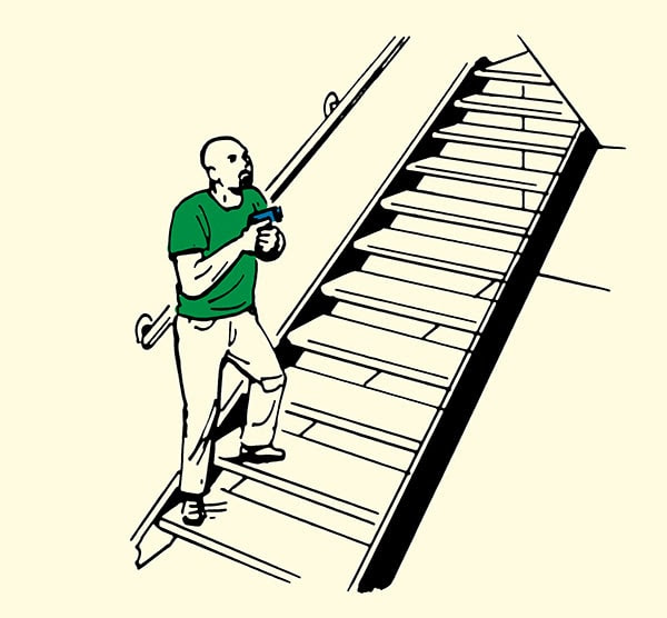 how to clear a home stairways illustration