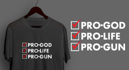 Get your 'Pro-God, Pro-Life, Pro-Gun' shirts at the MRC Store