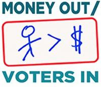 Money Out / Voters In graphic