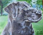 Black brown dog portrait - Posted on Tuesday, April 14, 2015 by tara stephanos
