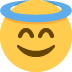 Smiling face with halo