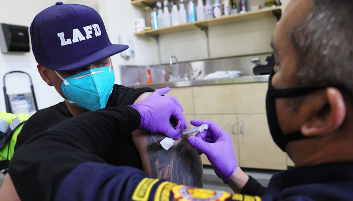 L.A. Firefighters And Cops Launch Groups To Fight Vax Mandate For City Workers