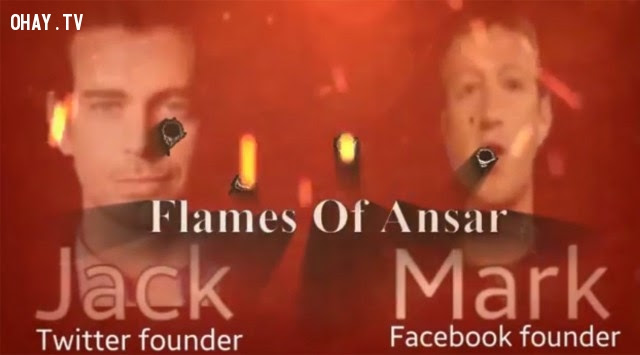 Mark Zuckerberg và Jack Dorsey xuất hiện với chi chít vết đạn trong video đe dọa của IS.,ông chủ facebook,Mark Zuckerberg,khủng bố is