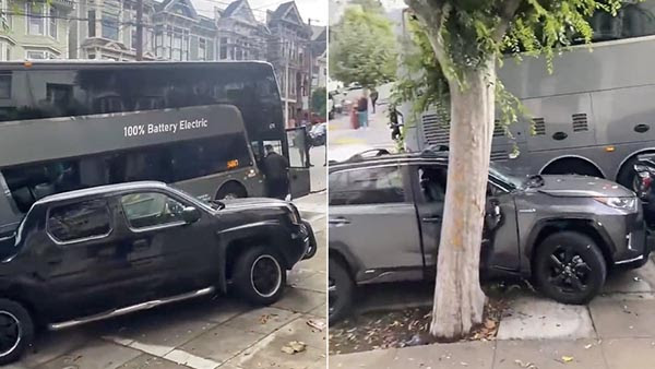 Watch: Google’s 100% Electric Bus Loses Power, Causes Mayhem on San Francisco Slope