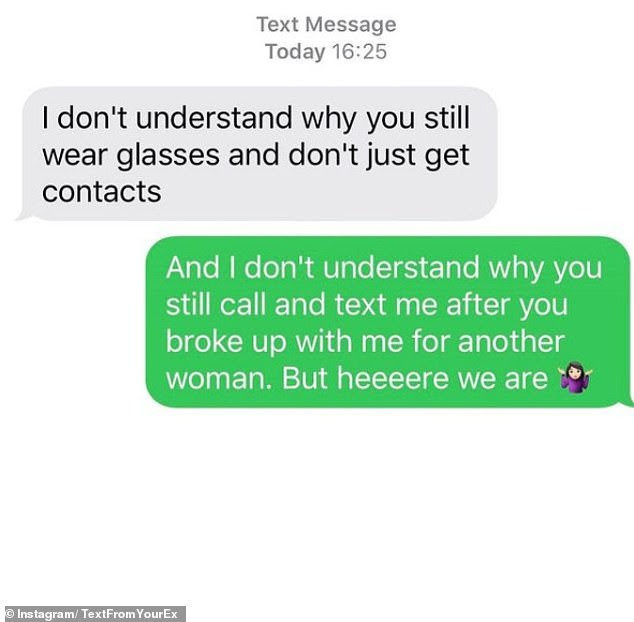 People share their responses to unwanted texts from their exes