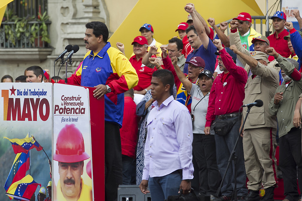 Maduro el primero de mayo en Caracas