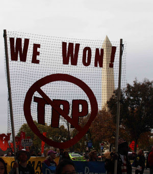 We Won: Stopped the TPP Credit to Eleanor Goldfield-Art Killing Apathy