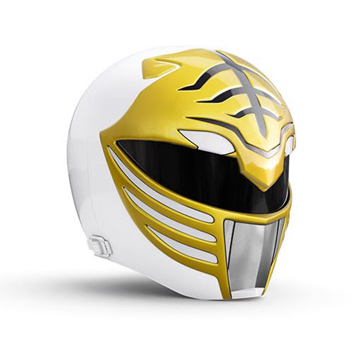 Image of Power Rangers Lightning Collection Premium White Ranger Helmet Prop Replica - NOVEMBER 2019