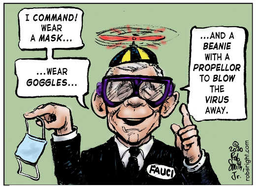 i command wear mask goggles beanie dr fauci