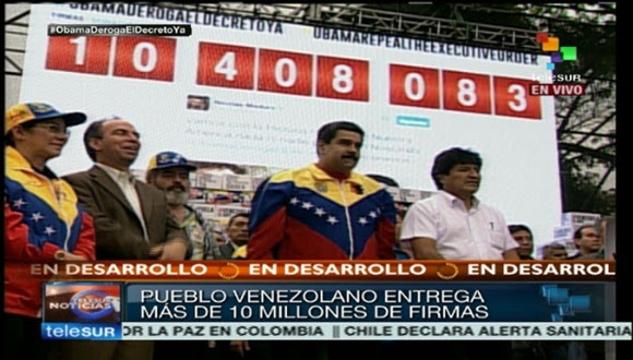 El presidente del Estado Plurinacional de Bolivia, Evo Morales, felicitó al pueblo venezolano por la unidad demostrada ante la agresión imperial de Estados Unidos.
