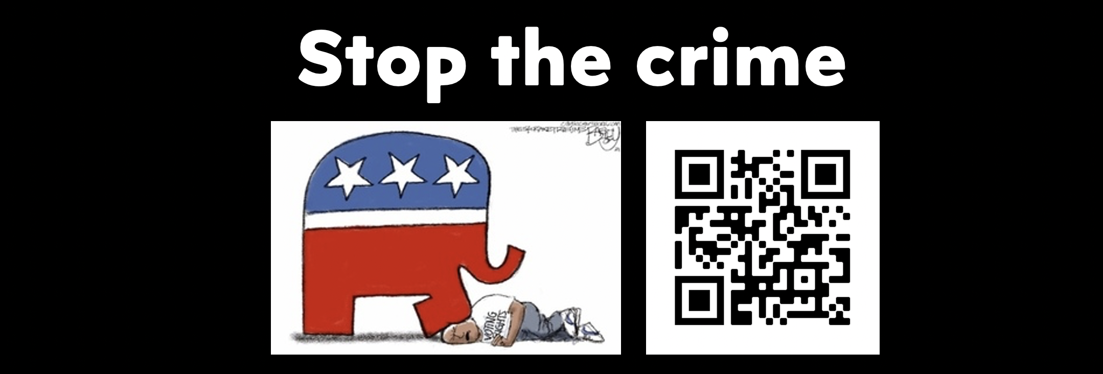 Stop the Republican voter suppression crime