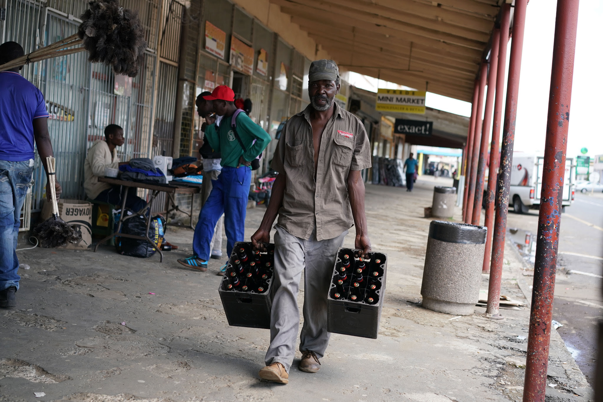 Vrede is a small farming town with discount chain stores, two supermarkets and a gas station. There is only one store in town operated by black South Africans. Credit Joao Silva/The New York Times 