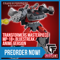 Transformers News: TFSource News - MP-18+ Bluestreak Anime, MP-45 Bumblebee 2.0, DNA & TDW Addons, Studio Series & More