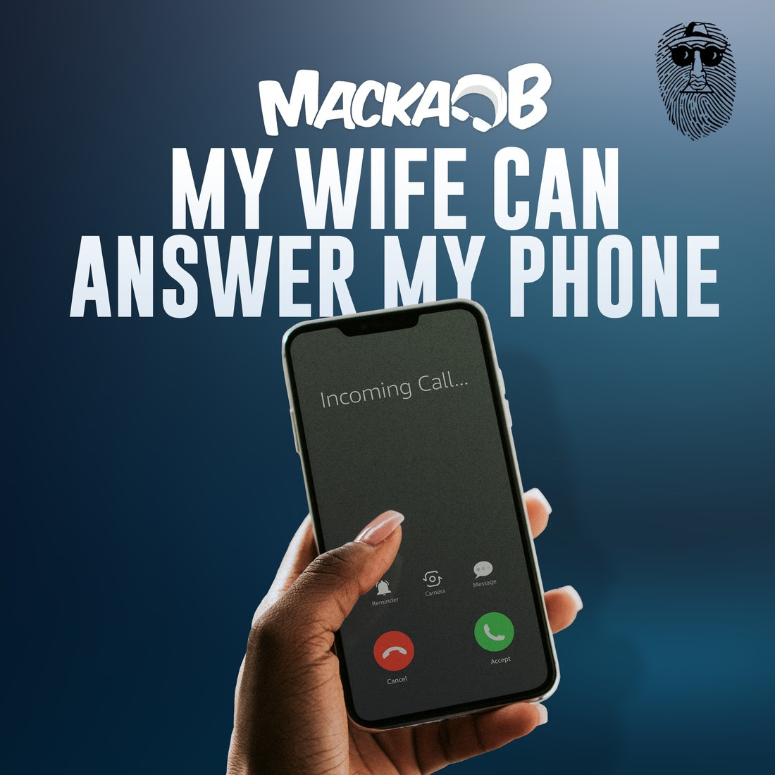 Photo of wife answering Macka B's phone