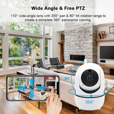 1080P Wireless WIFI IR Cut Security IP Camera Night Vision