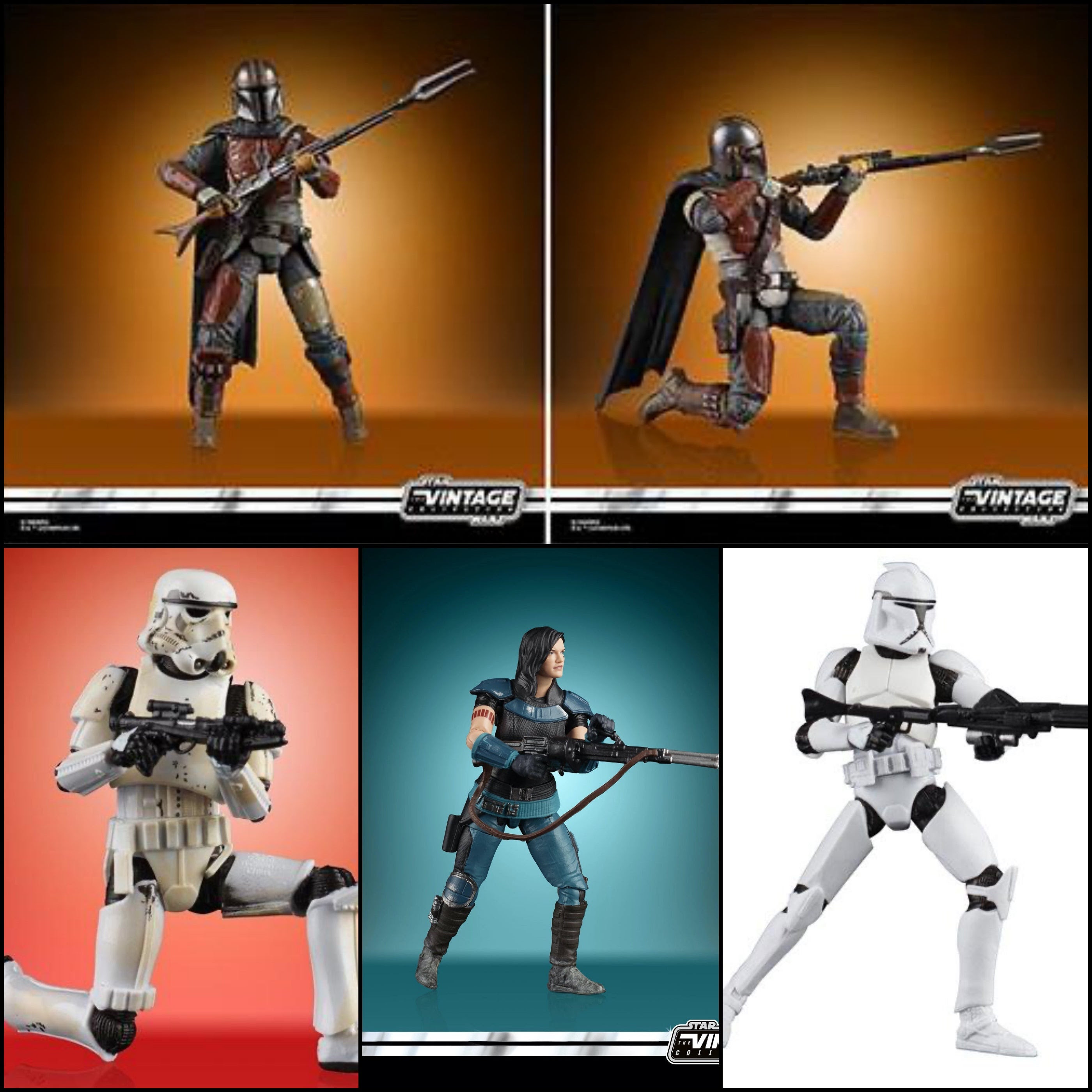 Image of Star Wars The Vintage Collection Wave 3 (ROS) - Set of 4 3.75" Action Figures