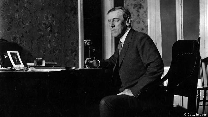 Woodrow Wilson governou Estados Unidos de 1913 a 1921