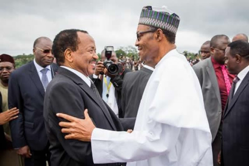 Les Présidents Paul Biya (à gauche) et Muhammadu Buhari (à droite) Archives