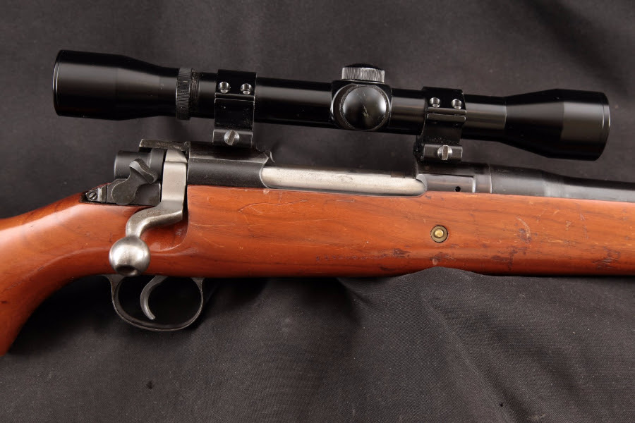Remington Model 1917, American Enfield, Scope, Parkerized 22 ½” - Sporterized Bolt Action Rifle MFD 1917-1918 - Picture 4