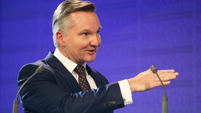 Labor’s Treasury spokesman Chris Bowen has argued the case for the party’s planned franking credit overhaul. Picture: AAP