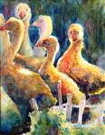 Geese - Posted on Tuesday, November 25, 2014 by Wenqing Xu