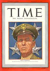 Time Magazine featuring General Marshall, October 19, 1942