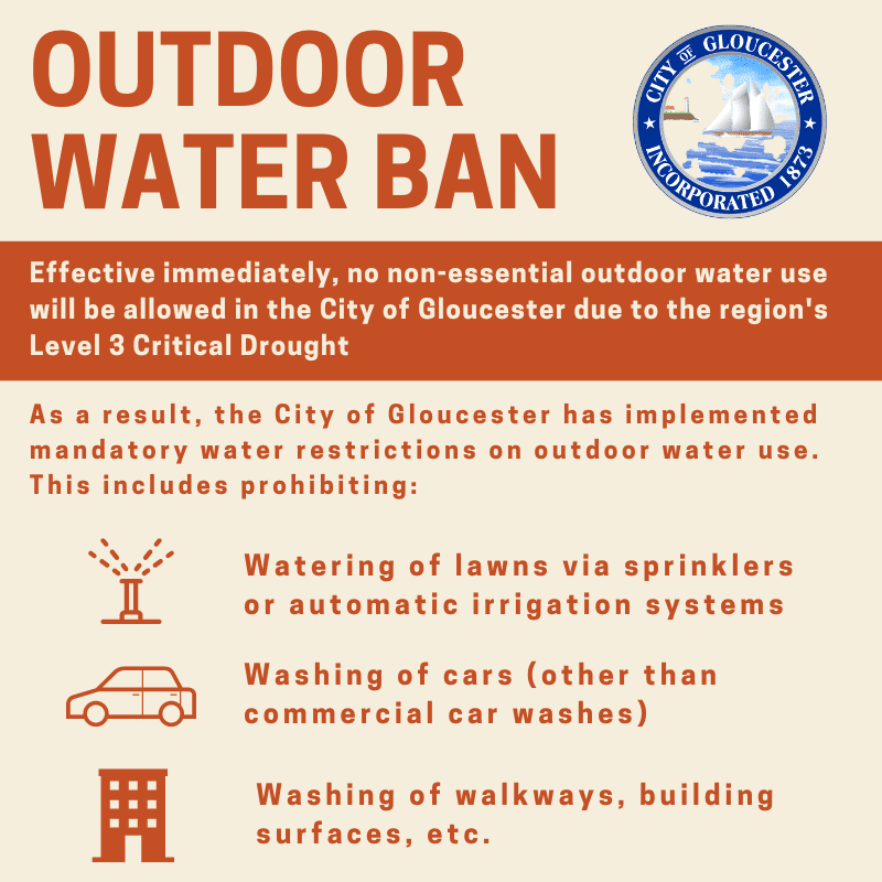 Outdoor water ban