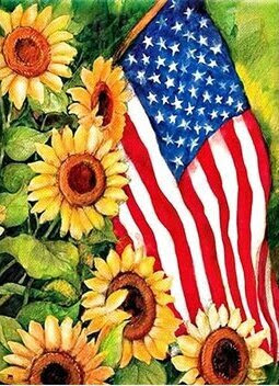 Flag-Sunflowers