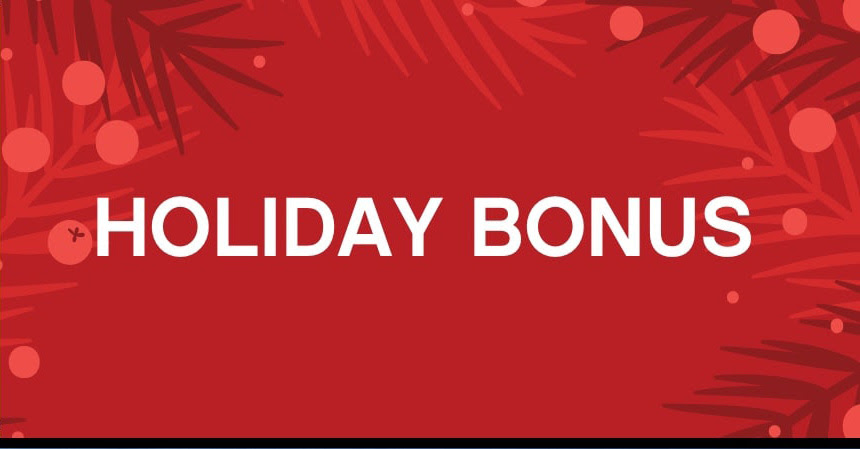 Holiday Bonus!
